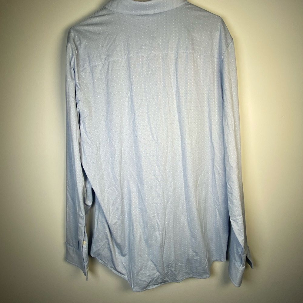 RHONE Icy Blue Dress Shirt XL Slim Fit - Picture 4 of 5